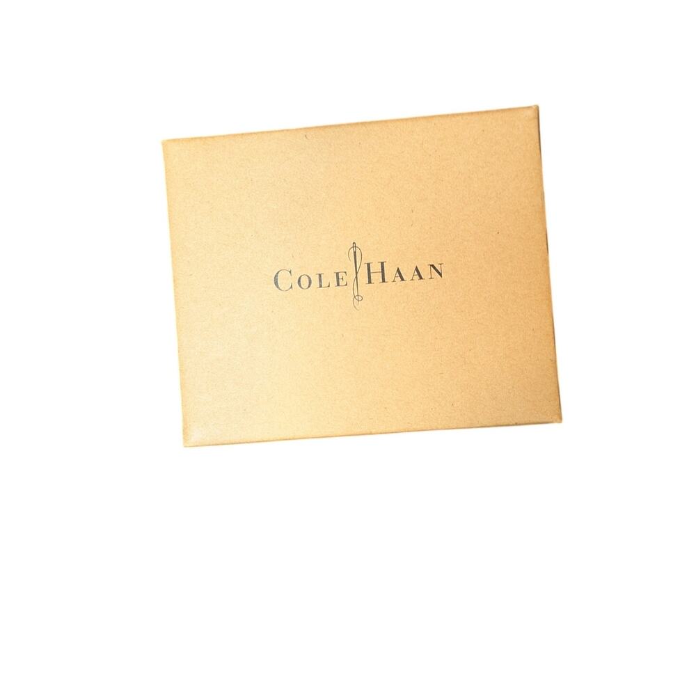 Cole Haan Blue Bifold Wallet Crafted From Genuine Alligator